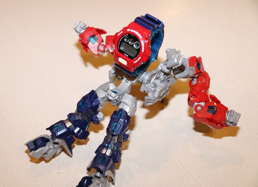 Transformers X G Shock Optimus Prime In Hand Images   Literally  (6 of 8)